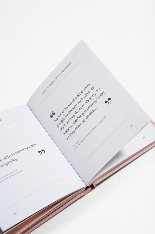 Pages with text from The little Guide To Coco Chanel