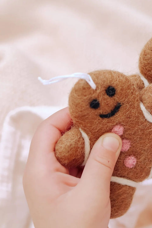 felt gingerbread man decoration