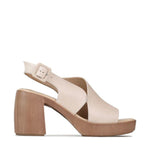 Spicer Birch Leather Covered Mid Block Heel