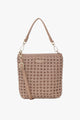 Coco Mini Taupe Braid Leather Bag