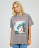 Provence Charcoal Graphic Print Relaxed Tee