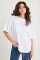 Novel White Cotton Re:Union Oversized Tee