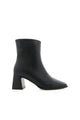 Alania Black Mid Heel Boot