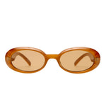 Work It Dark Gold Pearl Round Sunglasses