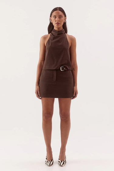 Amorey Espresso Mini Skort
