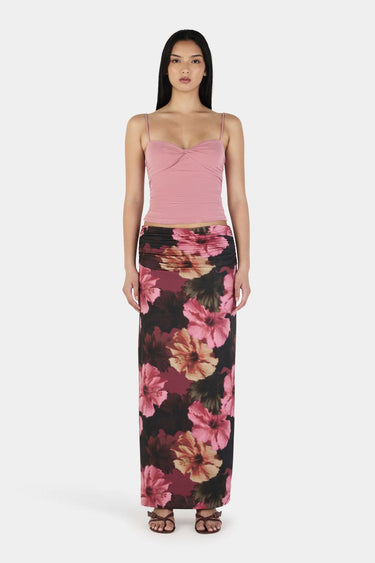 Alba Winter Hibiscus Maxi Skirt