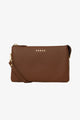 Tilly Multi Pocket Nutshell Leather Crossbody Clutch