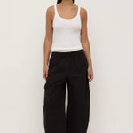Lola Black Barrel Pant