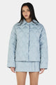 Quinton Ice Blue Quilted Jacket