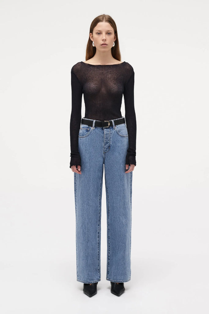Coco Milano Blue High Relaxed Straight J | Flo & Frankie