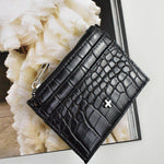 Ivy Black Silver Croc Wallet ACC Bags - Wallets+Straps Cosmetic Laptop Ph cases Peta + Jain   