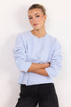 Veracious Ice Blue Crewneck Relaxed Jumper