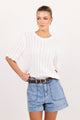 Kindly Mid Blue Pocket Front Denim Shorts