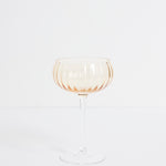 ripple golden cocktail glass