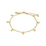 Alaia Heart Charm Gold Recycled Bracelet