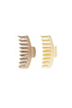 Cream Neutral 2 PC Claw Clips