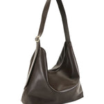 Sisa Chocolate Shine Slouch Shoulder Bag