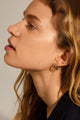 Roberta Pi Gold Plated Crystal 12mm Earrings