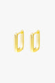 Marle Rectangle Gold Hoop EOL Earrings