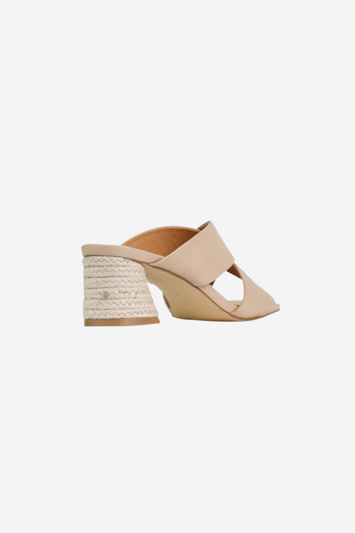 Petora Nude Cross Leather Mule ACC Shoes - Heels EOS   