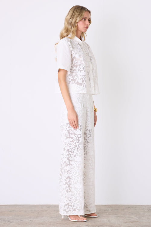 Parasol White Lace Pant
