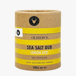 Lemon Zest Sea Salt 140g Rub HW Food & Drink Olsson's   