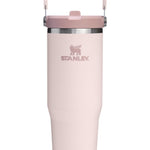 IceFlow Rose Quartz Flip Straw Top Handle 30oz 2.0 Tumbler