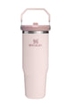 IceFlow Rose Quartz Flip Straw Top Handle 30oz 2.0 Tumbler