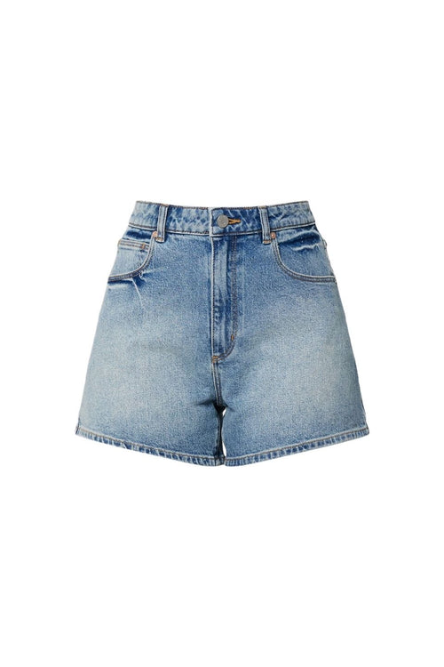 Blue denim shorts on a white background
@col_pattern