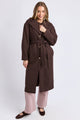 Whistler Coffee Bean Waist Tie Coat