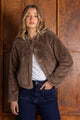 Sofia Mocha Fur Jacket