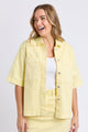 Hayden Sunshine Yellow SS Denim Shirt