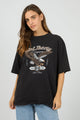 Legacy Washed Black Eagle Graphic Tee