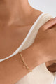 Ronja Rectangular Chain Link Gold Bracelet
