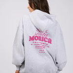 Better Days Snow Marle Santa Monica Print Hoodie