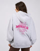 Better Days Snow Marle Santa Monica Print Hoodie