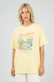 Palermo Yellow Print Relaxed Tee
