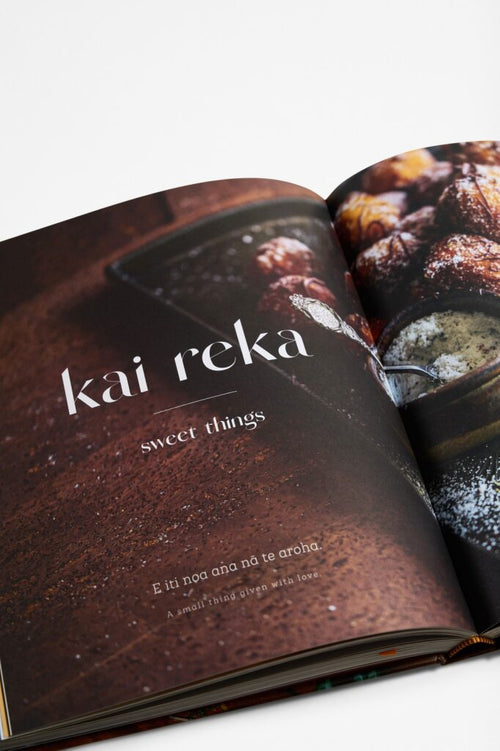 Pages with image and text from cookbook titled Kai Feast by Christall Lowe