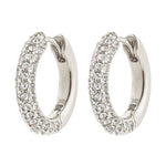 Tatum Recycled Silver Crystal Earrings
