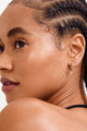 Elna Crystal Hoop Gold Set 2 Recycled Earrings