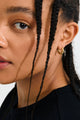 Nevaeh Recycled Crystal Gold Hoop Earrings