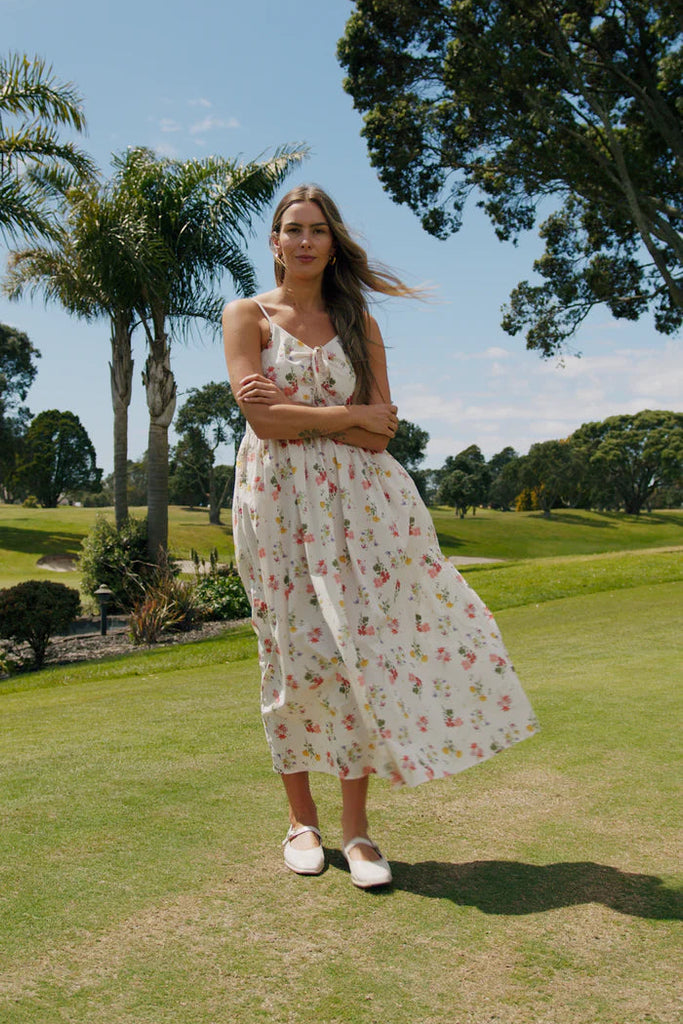 Zinnia Summer Haven Cream Floral Strappy | Flo & Frankie