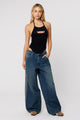 99 Melanie Blue Mega Baggy Side Stripe Low Rise Jean