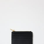 Small Black Leather Card Holder