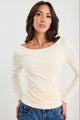 Alley Buttermilk Rib Boat Neck Top