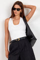 Ambition Ivory Racer Back Knit Top