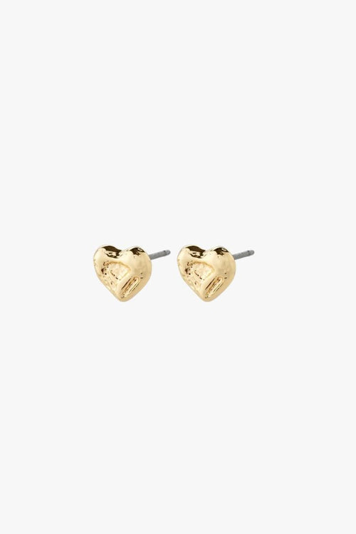 heart gold earring