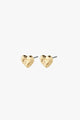 Arlet Heart Gold Stud Earrings