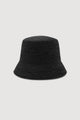 Raffia Black Short Brim Bucket Hat