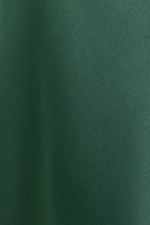Close up of green dress fabric